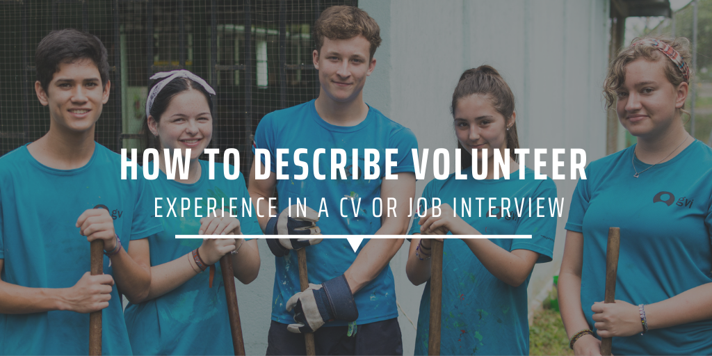 Repub HOW TO DESCRIBE VOLUNTEER EXPERIENCE IN A CV OR JOB INTERVIEW