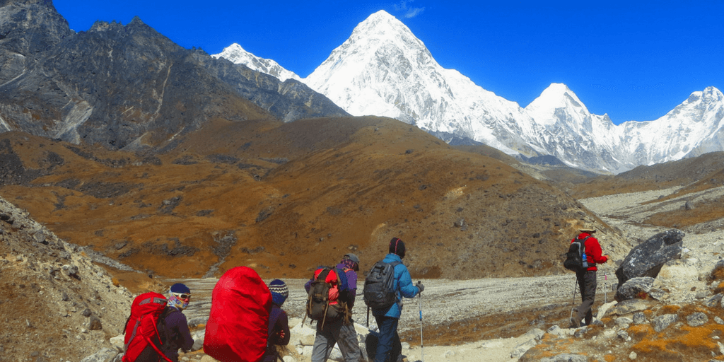 These volunteers are way out of their comfort zone travelling near our base in Pokhara, Nepal.