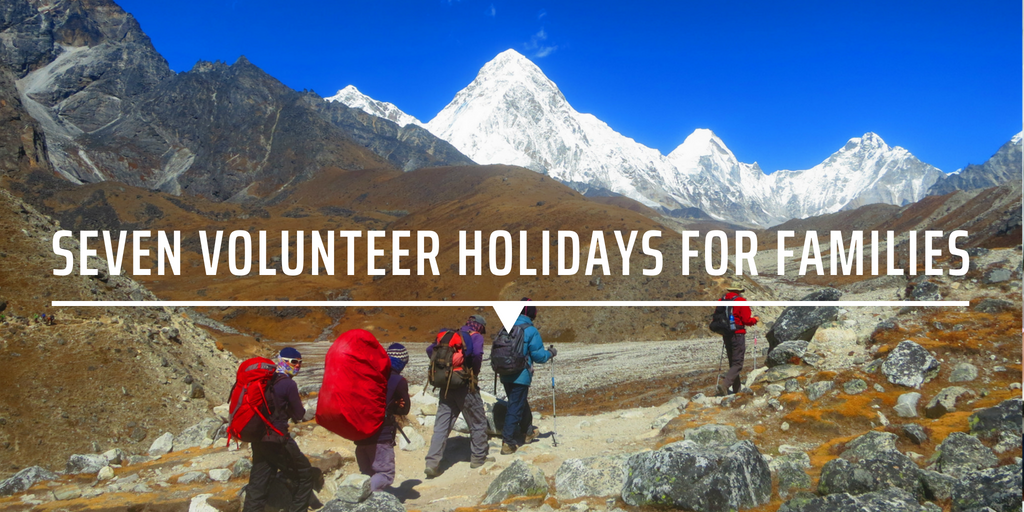 Seven volunteer holidays for families